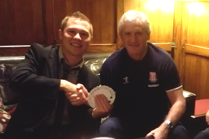 Grant with Mark Hughes